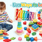 Montessori Baby Toys Kids 3D Wooden Puzzles Early Learning Baby Games Toys Educational Wooden Toys For Children Birthday Gifts