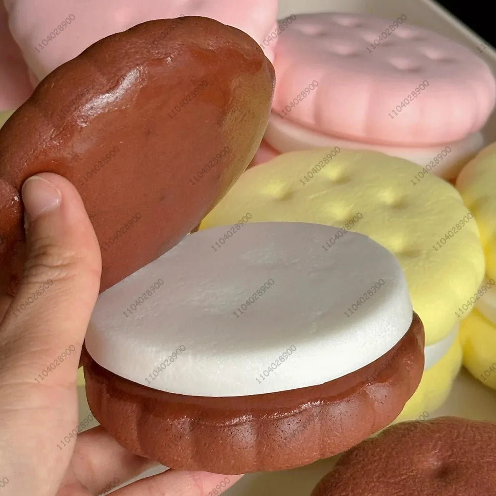 2026Squishy Simulated Cake Squeeze Toy Fidgets Toys Big Cookie Biscuit Slow Rising Squishy Anxiety Antistress Squishys Kids