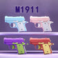 3D Printed Gravity Fidget Stress Relief Mini Pistol Toy Plastic Manual Burst Decompression Toy Christmas Gift