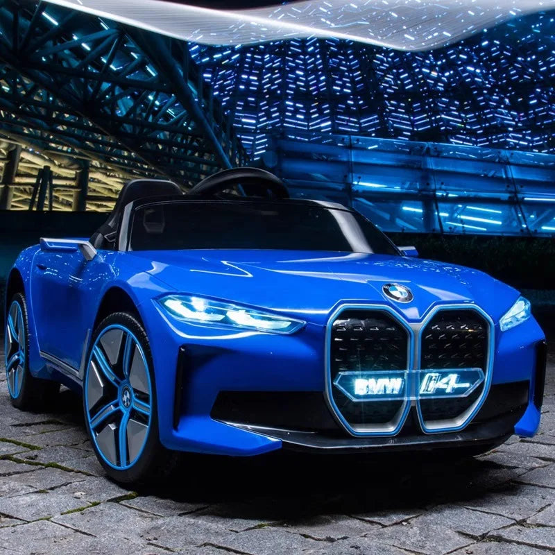 12V 4WD Children's Electric Car Four-wheel Drive Car Men and Women Children with Remote Control Toy Car Can Sit Baby Stroller