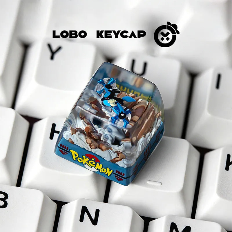 Pokemon Transparent Esc Keycap Keyboard Accessories Anime Cute Resin Shrink Drip Glue handmade Keycaps Anime Fans Gift