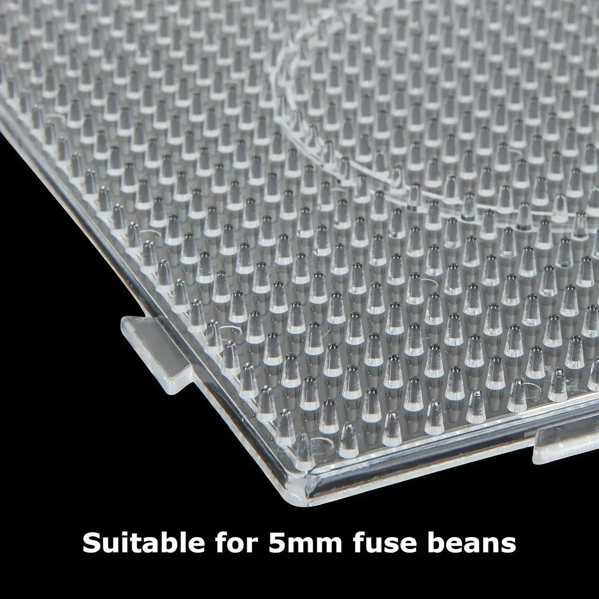 5mm Fuse Beads Pegboards Large Plastic Bead Pegboard Fuse Beads Boards with Beads Square Peg Boards Kit for Kids DIY Craft Beads