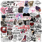 50PCS Dark Romance Scrapbook Stickers DIY Diary Laptop Luggage Skateboard Graffiti Decal Fun Stylish Classic Toys