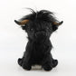 25cm Simulation Kyloe Cream Highland Cow Animal Plush Toy Soft Stuffed Highland Cow Cattlle Plushie Birthday Gift for Kids Girls