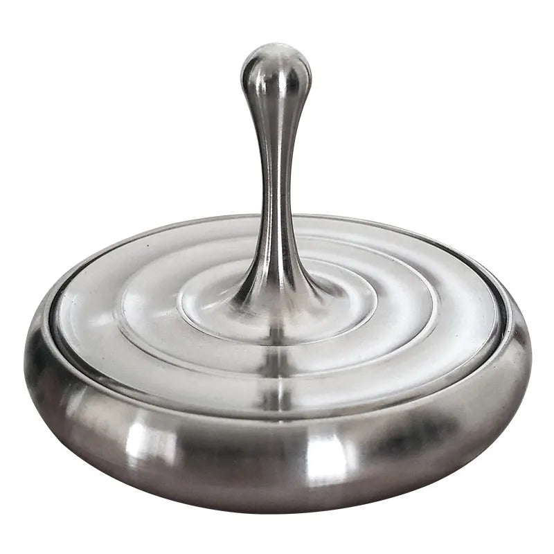 Water Drop Hand-Twisted Fingertip Gyro Stainless Steel Metal Desktop Magical Gyro Toy Children's Rotating Decompression Toy