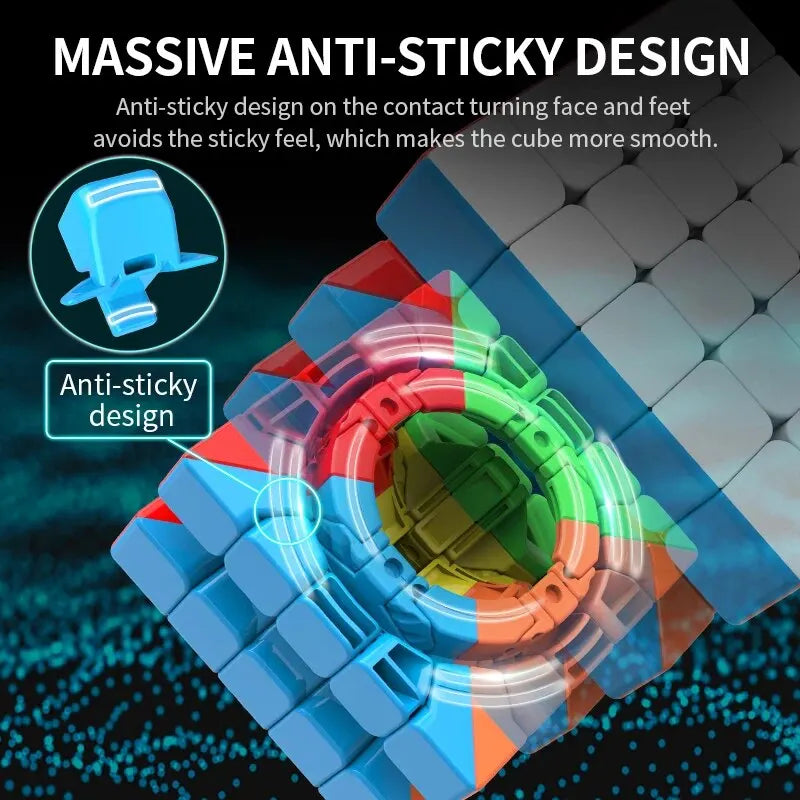 Moyu Meilong 5x5 Magic Speed Cube Stickerless Professional Fidget Toys Meilong 5x5x5 Cubo Magico Puzzle Children's Gifts
