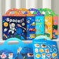 Reusable Cartoon Sticker Book for Kids Multiple Scenos DIY Puzzle Game Educational Learning Classic Toys for Child Age 2-4 Gifts