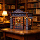 Notting Hill Book Nook 3D Wooden Puzzle DIY Love Bookstore Handmade Bookshelf Dollhouse Model Decorative Bookend Building Ki