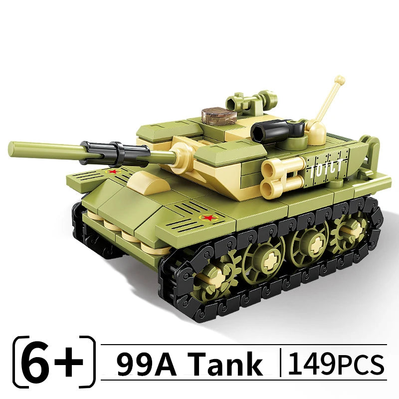 MOC Tank Anti Aircraft Guns Anti-Aircraft Missile Fighter Jets War Military City Vehicle Car Building Blocks Model Bricks Sets