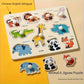 Baby Hand-Hold Puzzle Board – Montessori Wooden Shape Matching Toy for Toddlers, Early Cognitive & Motor Skills Development