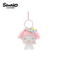 10cm Sanrio My Melody Kuromi Cinnamoroll Hello Kitty Hangyodon Purin Dog Bell Plush Toy Anime Stuffed Animals Keychains Pendant