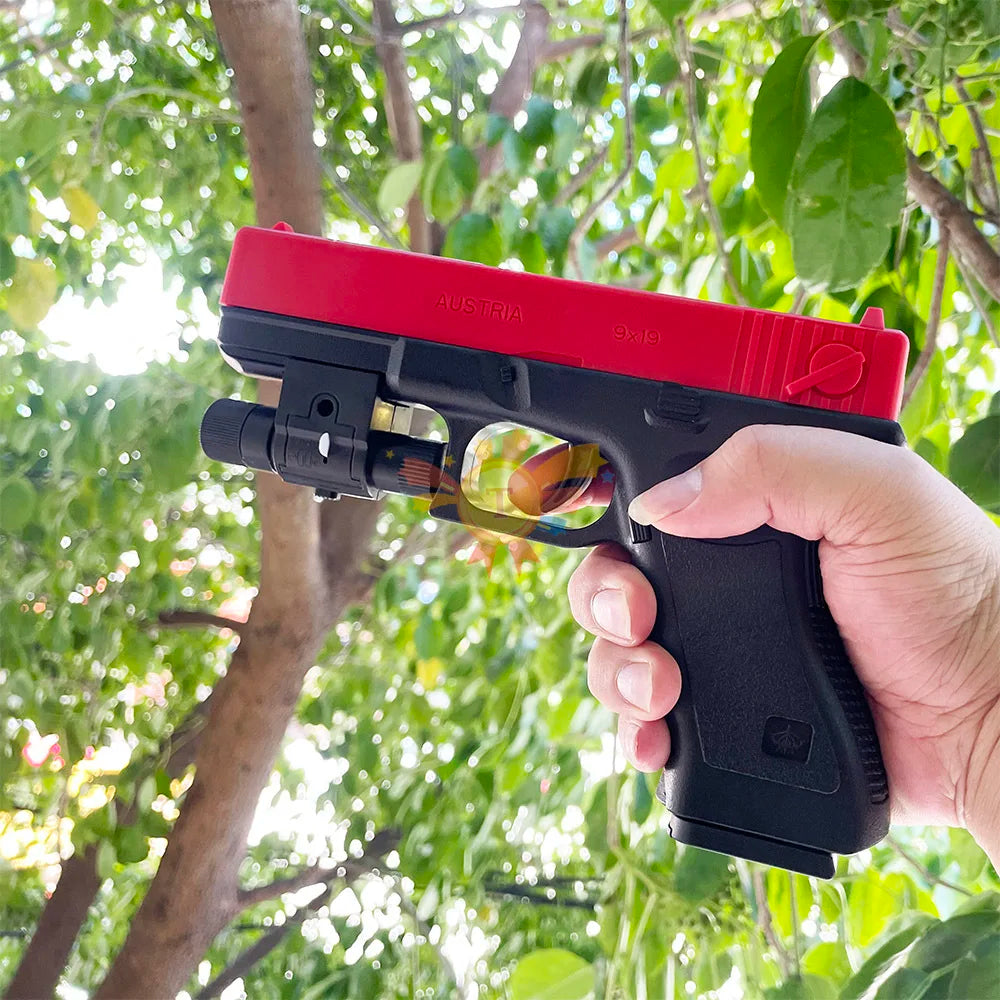 Manual G17 Toy Gun Soft Bullet Airsoft Pistol Outdoor Sports CS Game Weapon for Gift