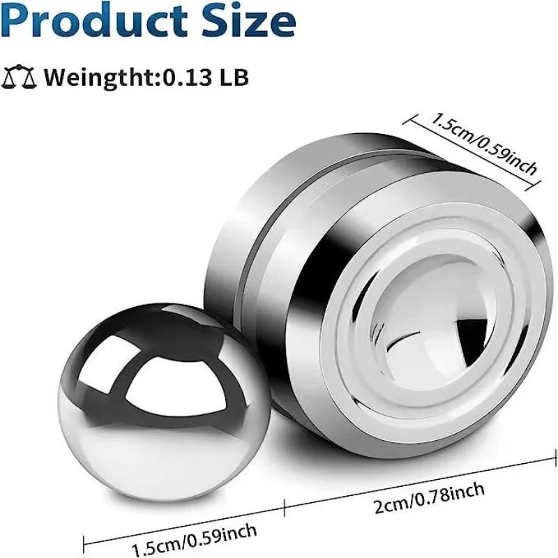 Adult Desktop Stress Relief Metal Fidget Toy Decompression Hypnosis Rotary Gyro Fingertip Toy Kinetic Round Spinner  Gift
