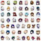 50pcs Cute Genshin Impact Stickers Laptop Pad Tablet Phone Case Notebook Computer Luggage Cartoon Game Decals for Kid Gift Toy