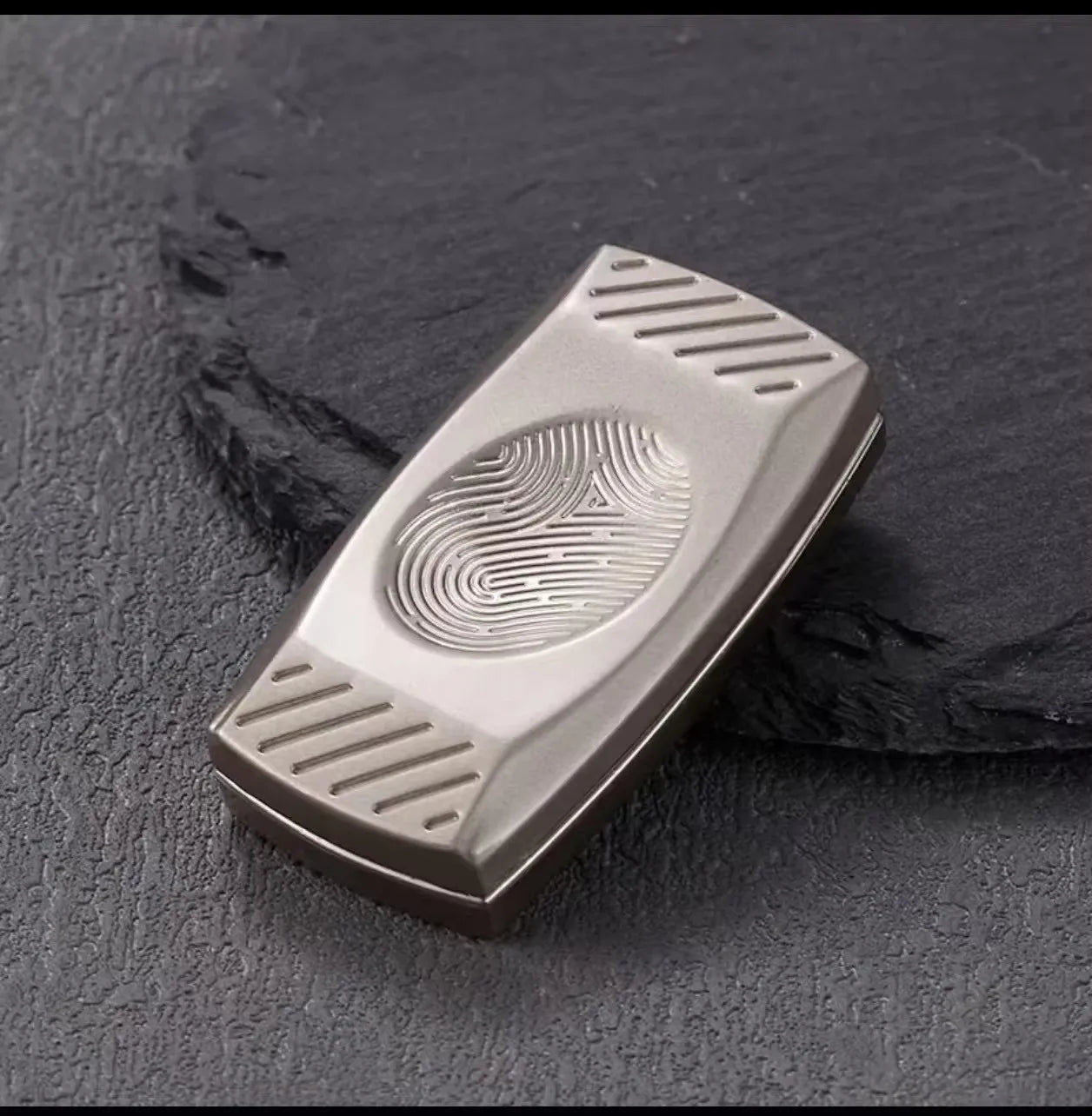 Fingerprint Magnetic Haptic Thumb Sensory Toys EDC Fidget Slider Metal Stress Relief ADHD Toy Relax Gift for Adults Favors