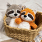 25cm Gray Raccoon Plush Toy Lovely Raccoon Cute Soft Stuffed Animals Doll Pillow For Girls Children Kids Baby Birthday Gift