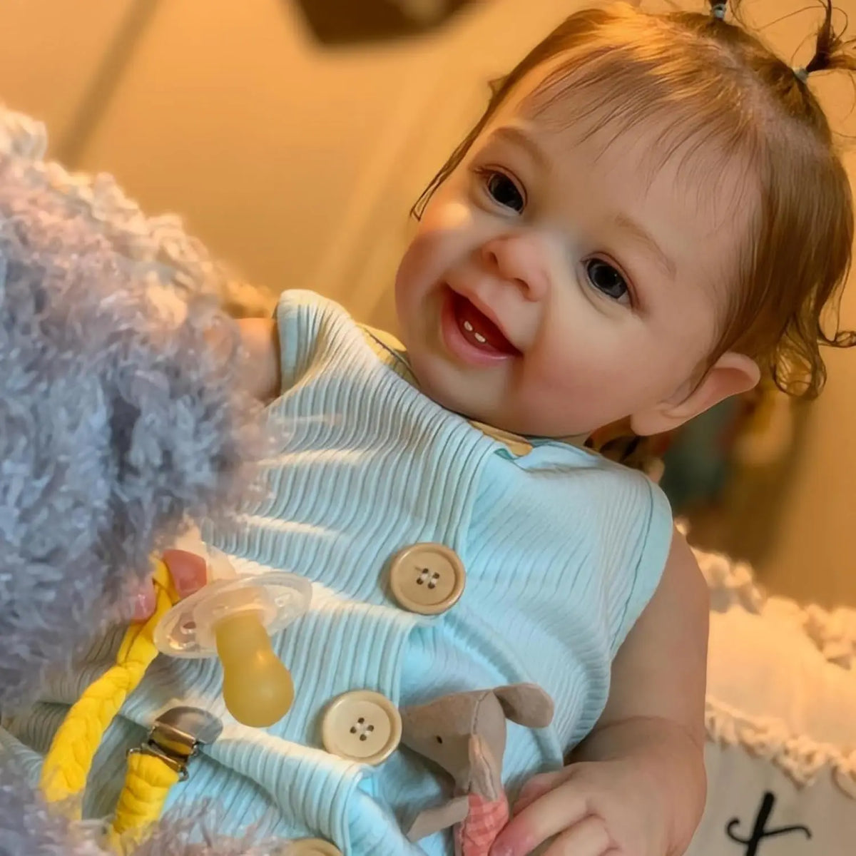 24 Inch 60 cm Realistic Reborn Baby Dolls Girl, Soft Vinyl Lifelike Newborn Toddler Doll, Real Looking Reborn Doll Toy Gift