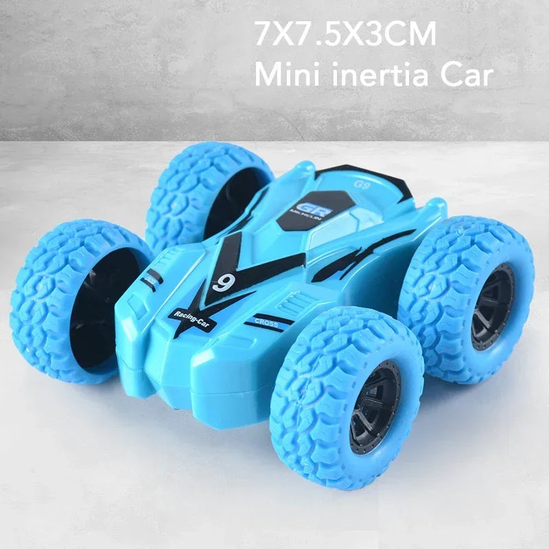 Creative Pull Back Car Double-Side Vehicle Inertia Safety and Fall Resistance Shatter-Proof Model for Kids Children's Toys Car