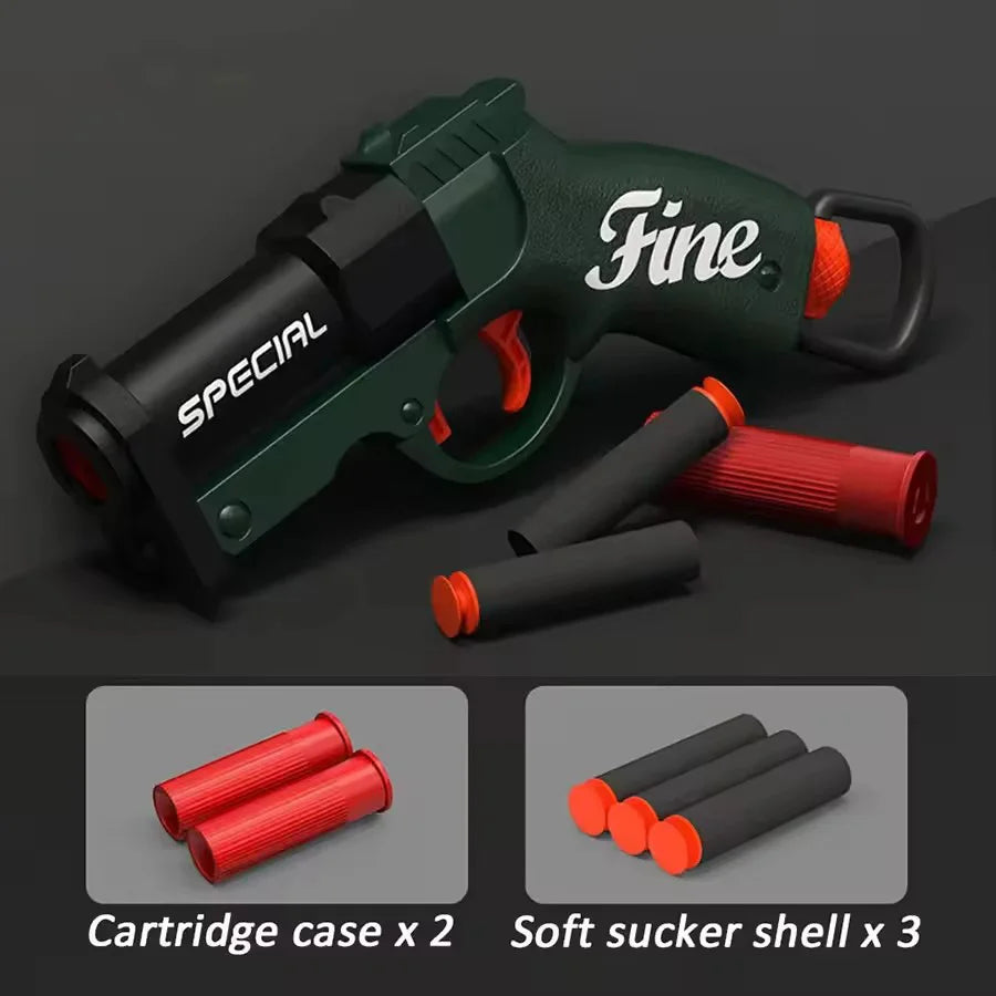 Mini S686 Rifle Shell Ejection Toy Gun Soft Bullet Manually Loaded Outdoor Sports CS Shooting Game for Children Boys Gift