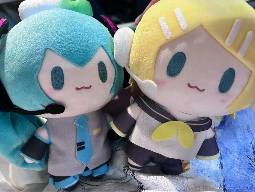 Hatsune Miku Plush Toys Keychain Kagamine Len Rin Backpack Anime Peripheral Cute Stuffed Doll Bags Decoration Girl Birthday Gift