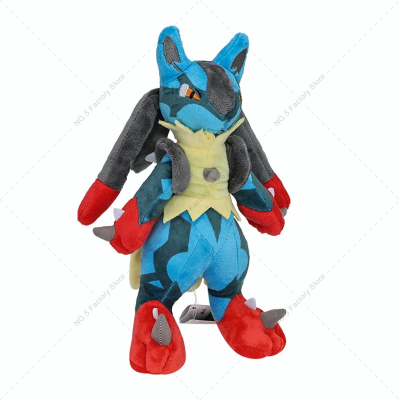 Pokemon Anime Kawaii Shiny Lucario Plush Doll Cartoon Peluche Stuffed Toy Cosplay Room Decoration Collection Kids Gifts