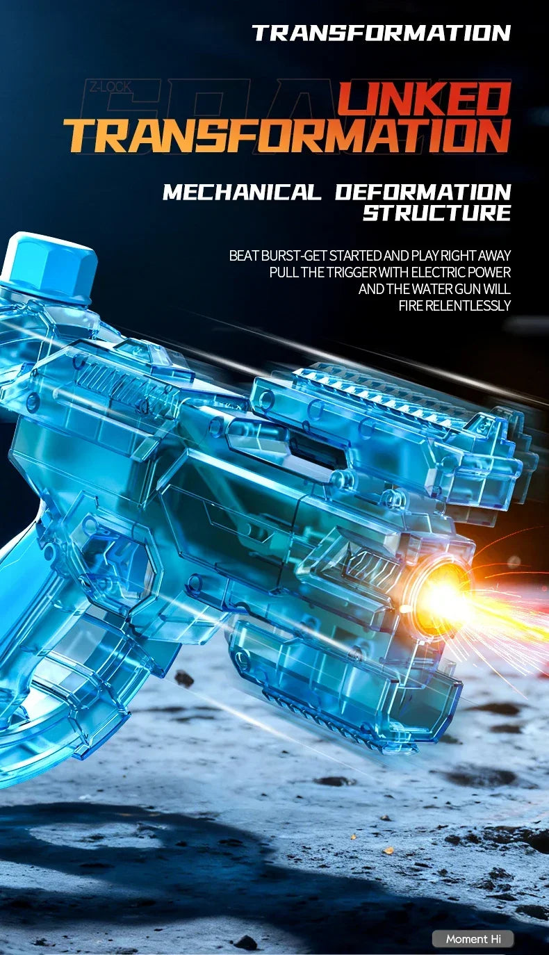 Electric Water Guns For Adults Powerful Squirt Automatic Water Suction Water Blasters Summer Outdoor Beach Toy For Boys Kid Gift