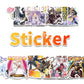 40pcs Yu-Gi-Oh Small Card Secondary Sticker Creative Personality Decoration Notebook Bicycle Animation Peripheral DIY Sticker