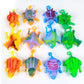 3PCS Inflatable Dinosaur Squeeze Vent Ball Fidget Toy Set