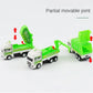 4Pcs Kids Toy Car Inertia Sanitation Truck Models Pull Back Engineering Vehicle Boys Toys for Children Ideal Gifts for Boys Kids