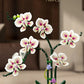 Creative Orchid Cymbidium Eternal Flowers Potted Plant Building Blocks Simulation Phalaenopsis DIY Bricks Toys Valentine's Gift