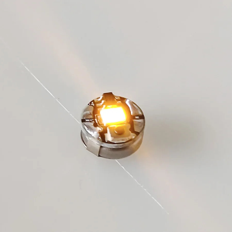 2pcs Miniature Wireless Light Model Super Bright Single Lamp with Press Button for Diy Model Making/Cars/Robots/Decor/Diorama