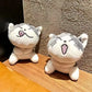 Kawaii Cute Mini Plush 10cm Cats Animal Stuffed Doll Keychain Instagram Style Bag Hanging Schoolbag Pendant Kids Gift