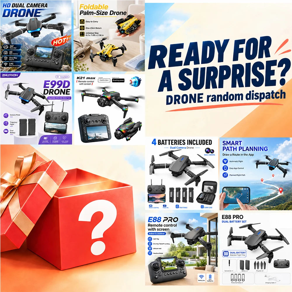 ZNLYRION Drone GPS Foldable YL059 With Large Screen Remote 180 Electric Adjustable Camera All Round Obstacle Avoidance Brushless Motor 5G FPV RC Quadcopter