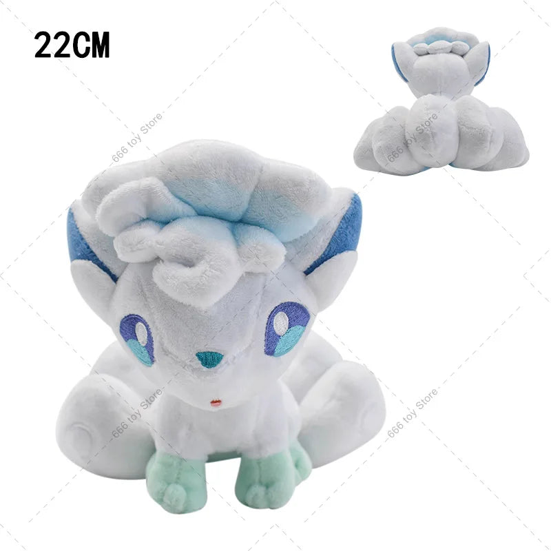 15 Styles Pokemon Plush Shinx Zeraora Furret Alolan Ninetales Cosmog Alolan Vulpix Shiny Kyogre Stuffed Toy Peluche Dolls Gifts