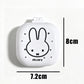 Cute Miffy Cartoon Rabbit Folding Air Cushion Comb With Mirror 2 in 1 Compact Pocket Comb Portable Student Travel Hair Tool Gift