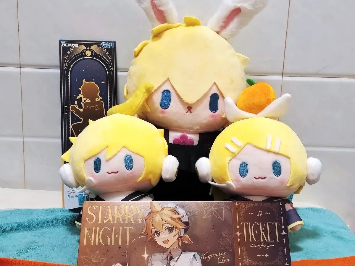 Hatsune Miku Plush Toys Keychain Kagamine Len Rin Backpack Anime Peripheral Cute Stuffed Doll Bags Decoration Girl Birthday Gift