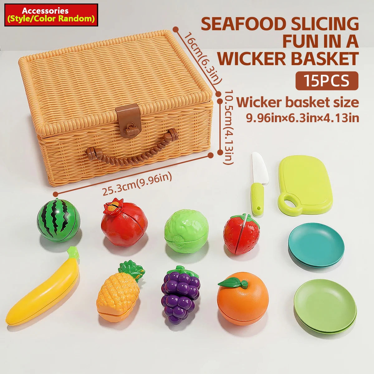 Simulation Lobster Emperor Crab Chicken Fish 3D DIY Assembly Toy Model Pretend Play Fruit Cutting Set Early Educational Gifts