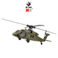 Wltoys K170 RC Helicopter UH-60L 4 Channel Remote Control Brushless Helicopters with Gyro and LED Light Durable Airplane Toy