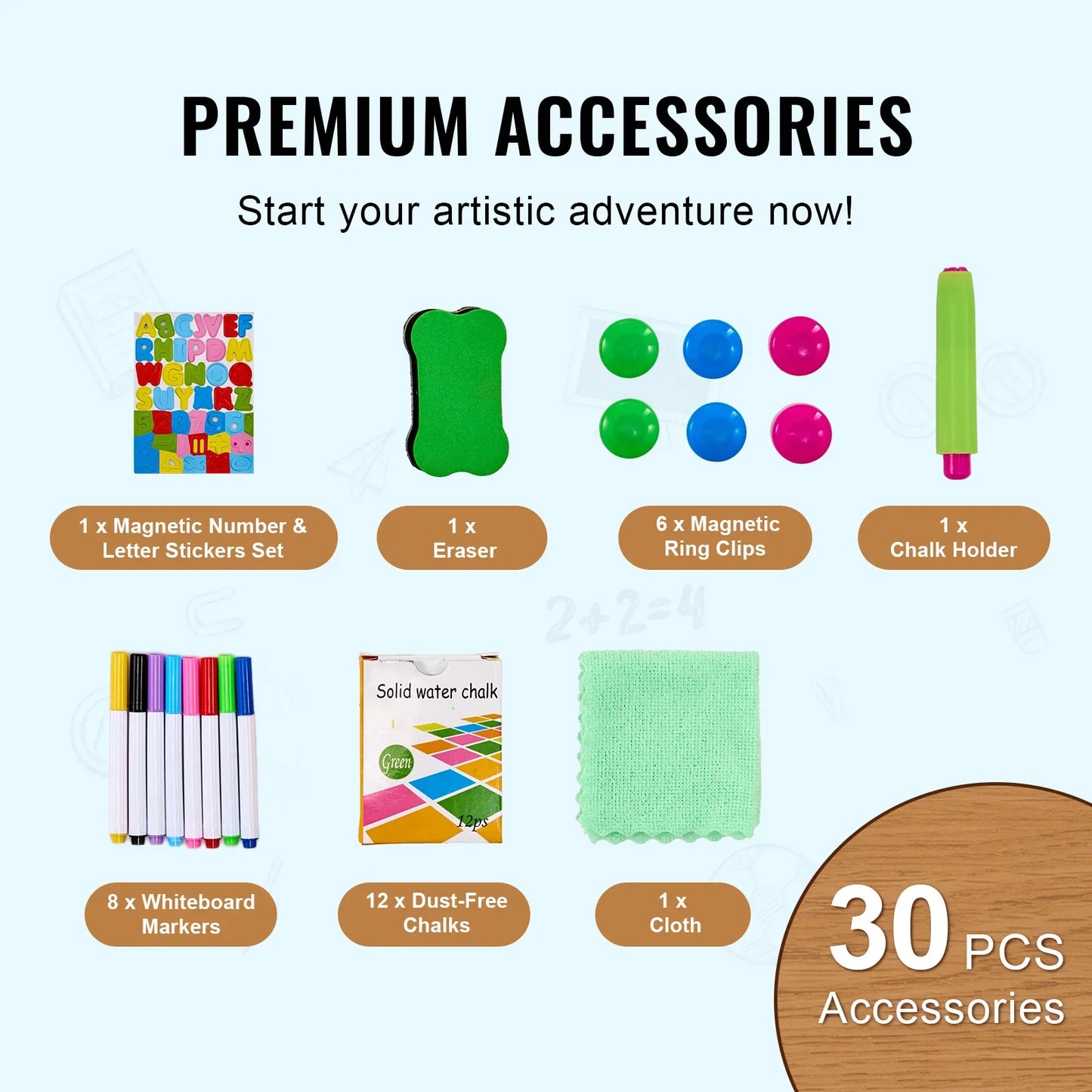 Magnetic Drawing Board Easel – Educational Art Toy for Kids