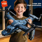 KAVOWORLD 1486PCS V-22 Osprey Tiltrotor Aircraft Building Blocks Set Simulation Military Helicopter Model Kit Collectible Airplane Bricks Construction Set, 360° Rotating Propellers Sliding Cockpit Movable Landing Gear Milita