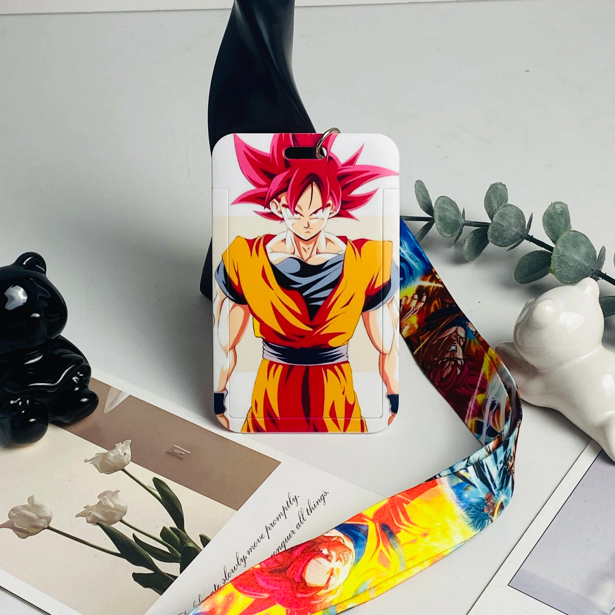 Anime Card Cases Card Lanyard Key Hang Rope Lariat Cosplay Badge ID Cards Holders Neck Straps Keychains Fashion Accessories Gift