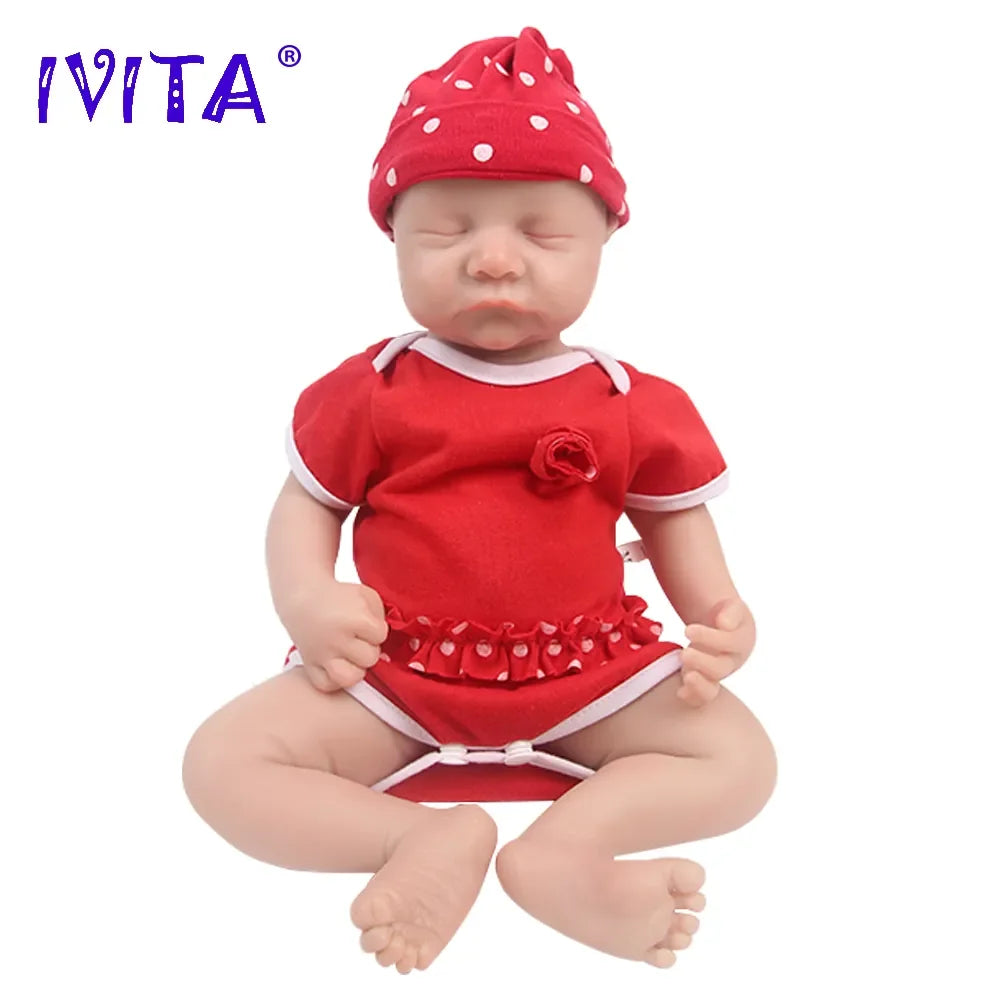 IVITA Authentic 100% Silicone Painted Reborn Baby Dolls Shipped from USA Warehouse Realistic Baby Dolls for Kids Christmas Toys
