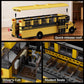 788PCS School Bus Building Blocks Classic Yellow American School Bus Model Bricks Desktop Ornament Kids Educational DIY Toy Gift