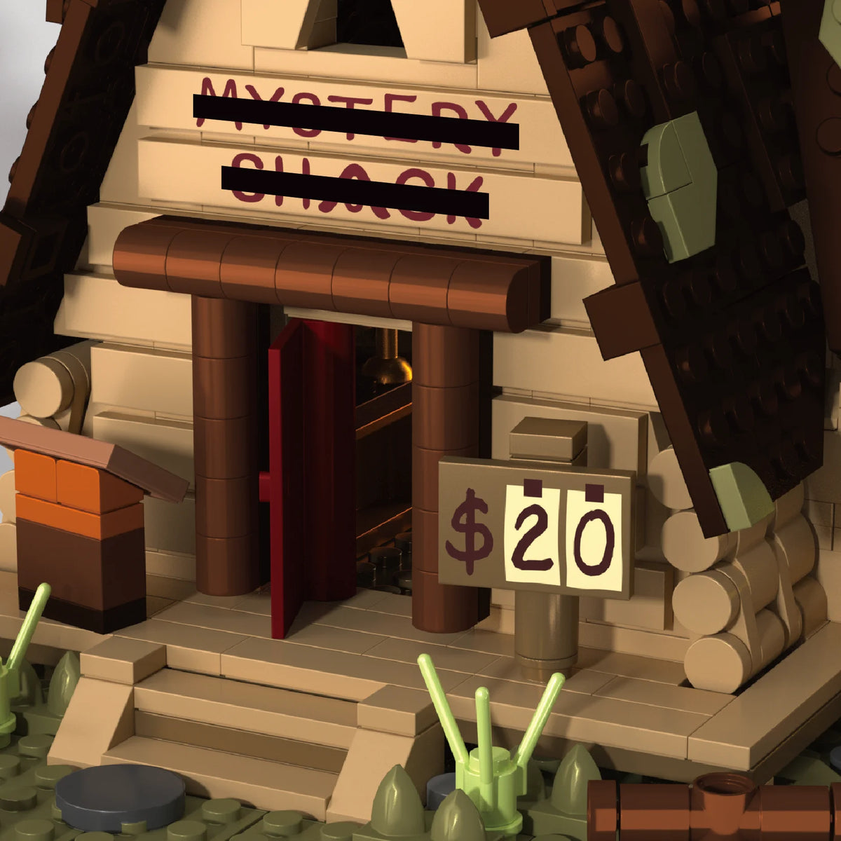 1125PCS MOC Mystery Shack Building Blocks Model Toys Assembly Street View Bricks Desktop Display Ornament Gifts For Christmas Halloween