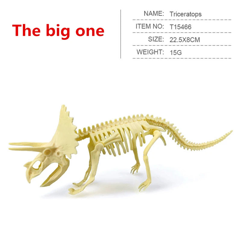 12pcs/set Jurassic Dinosaurs Skeleton Model Archaeology Tyrannosaurus Pterosaur Home Decoration Toys For Christmas Gifts