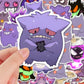 10/20/40/80pcs Funny Gengar Anime Stickers Pokemon Cartoon Decals DIY Luggage Laptop Waterproof Kid Graffiti Cute Sticker Toys