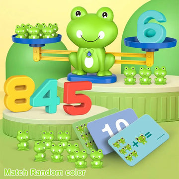 Frog Scale Math Balance Toy Stem Learning For Toddlers 3-5, Educational Counting Game With Numbers Cognitive Development Kit
