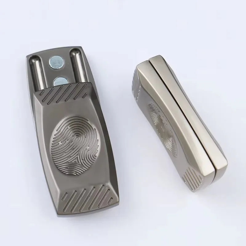 Fingerprint Magnetic Haptic Thumb Sensory Toys EDC Fidget Slider Metal Stress Relief ADHD Toy Relax Gift for Adults Favors