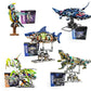 Mechanical Shark Building Set, Sea Life Crocodile Parrot Mantis Frog Manta Ray Building Blocks Light, Animal Toys Gift for Kid