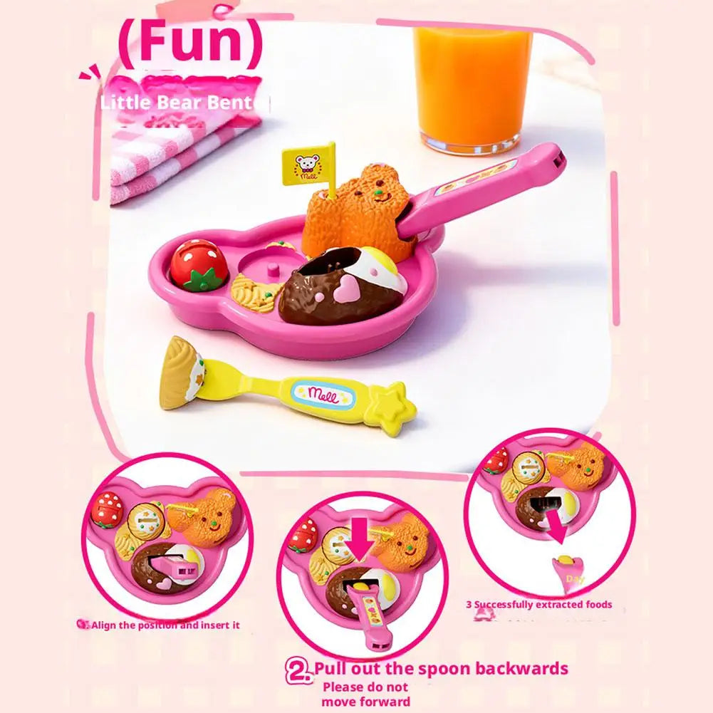 New 8PCS/Set Simulation Food Feeding Toys with Storage Box - Sweet Rice Ball Pudding Feeding Toy Kids Role Play Early Education
